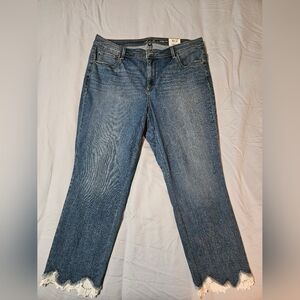INC International Concepts Blue Ankle Cropped Jeans